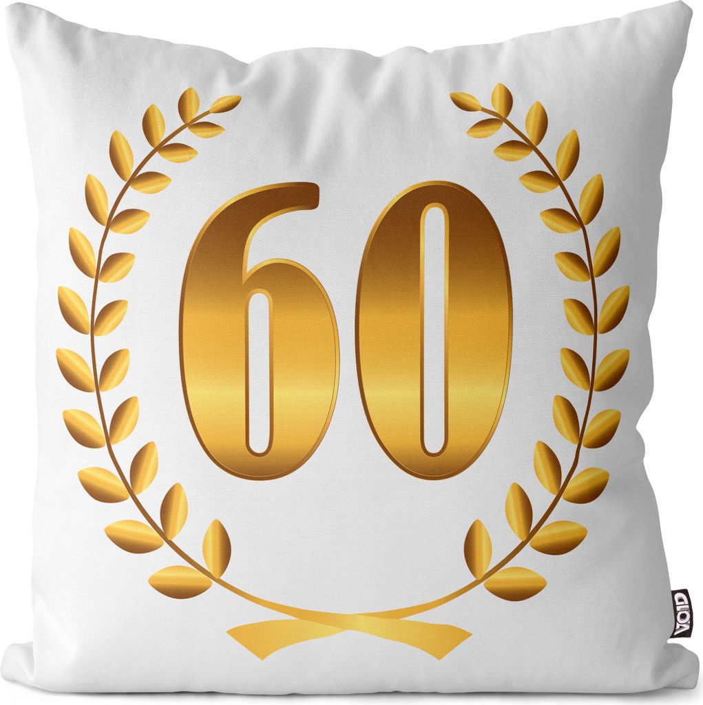 VOID 60 Jahre Jubiläum Geburtstag Kissenbezug Kissenhülle Sofakissen Kissen Deko Outdoor-Kissen Dekokissen