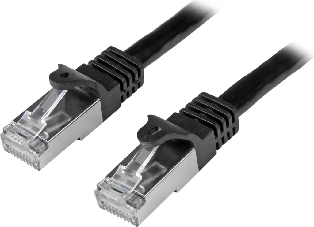 StarTech.com N6SPAT3MBK cavo di rete Nero 3 m Cat6 SF/UTP (S-FTP)