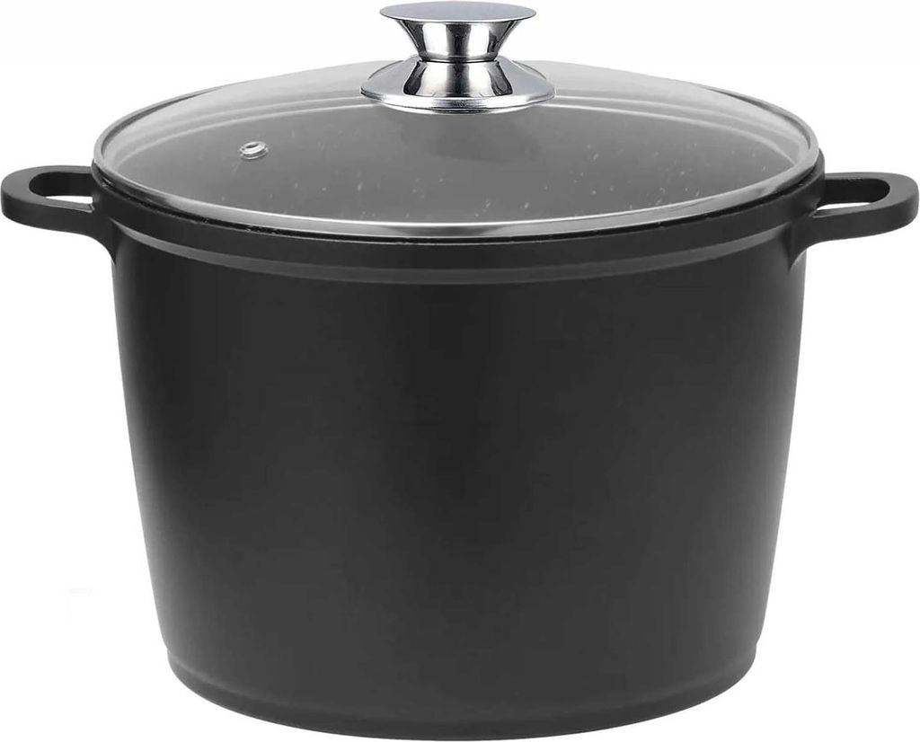 Suppentopf 10 Liter - Suppentopf Induktion - Suppentopf 10 Liter für Induktion - Suppentopf - Suppentöpfe - 28 cm - Schwarz