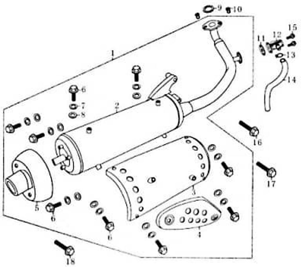 Rex RS125 Auspuffblende Auspuffschutz 81303 Hitzeblech Auspuffblech Auspuffabdeckung Kreidler Motorroller Scooter
