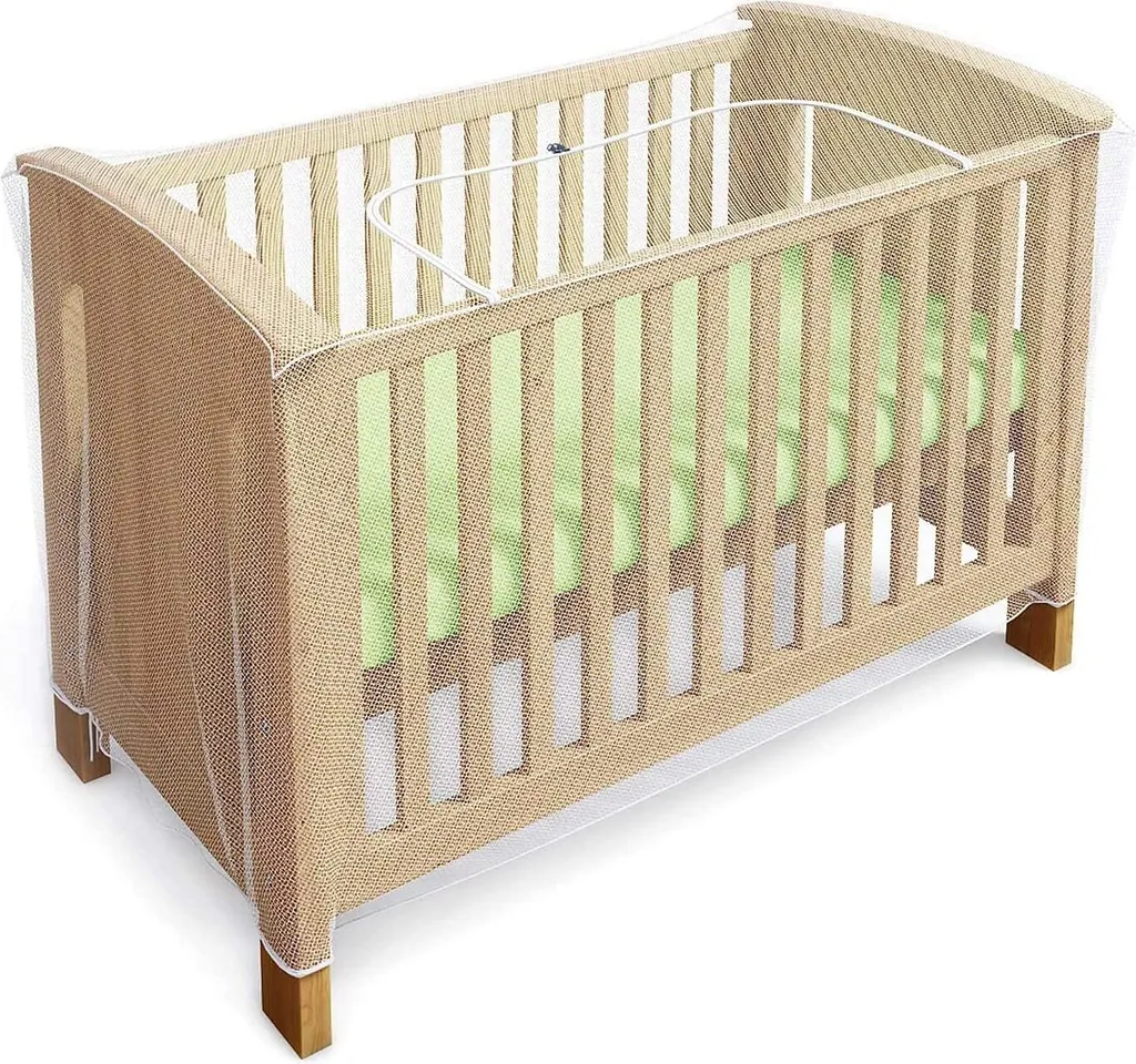Moustiquaire Lit Bébé avec Zip Central - Filet de Protection Respirant