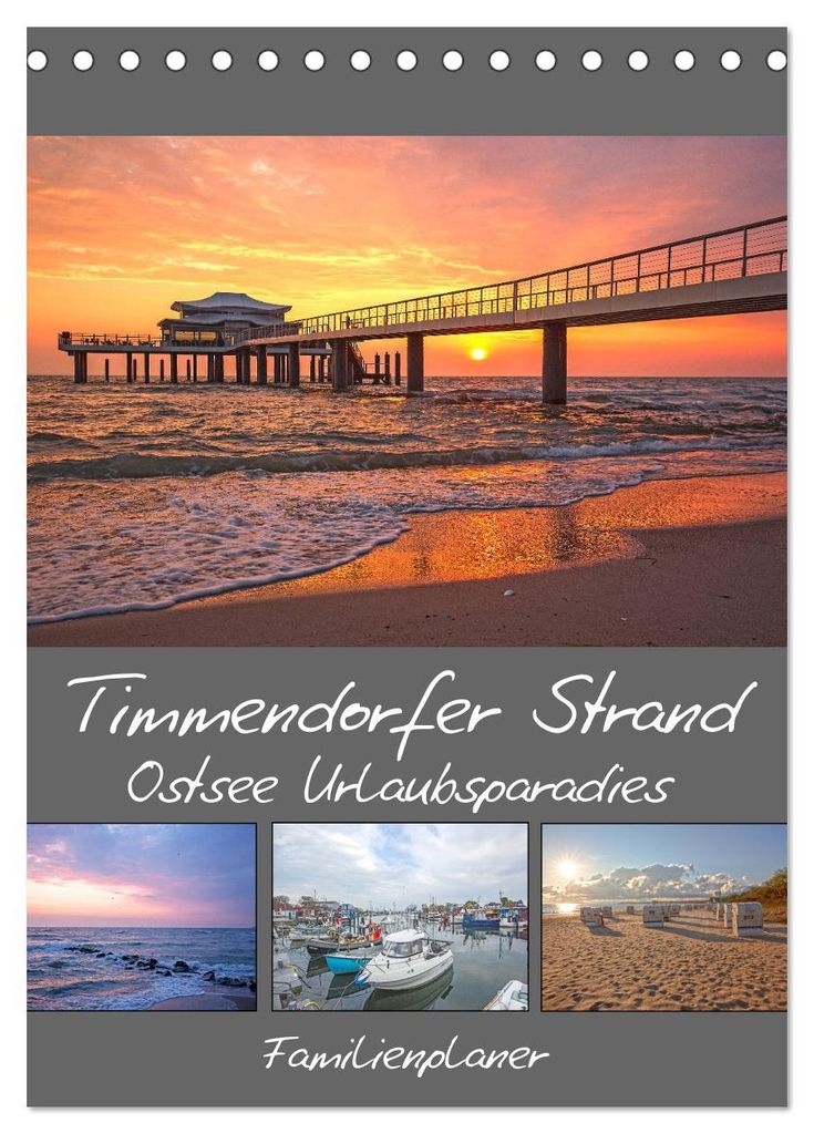 Timmendorfer Strand - Ostsee Urlaubsparadies (Tischkalender 2027 DIN A5 hoch), CALVENDO Monatskalender