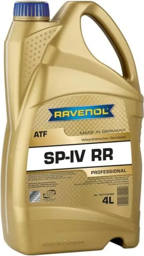 Entretien Boîte Automatique avec Ravenol ATF SP-IV RR 4L Hyundai Kia