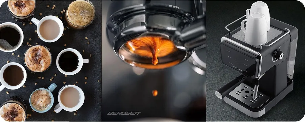 Machine à café Berdsen BD-771 noire - Expresso 20 bars haute pression - 9