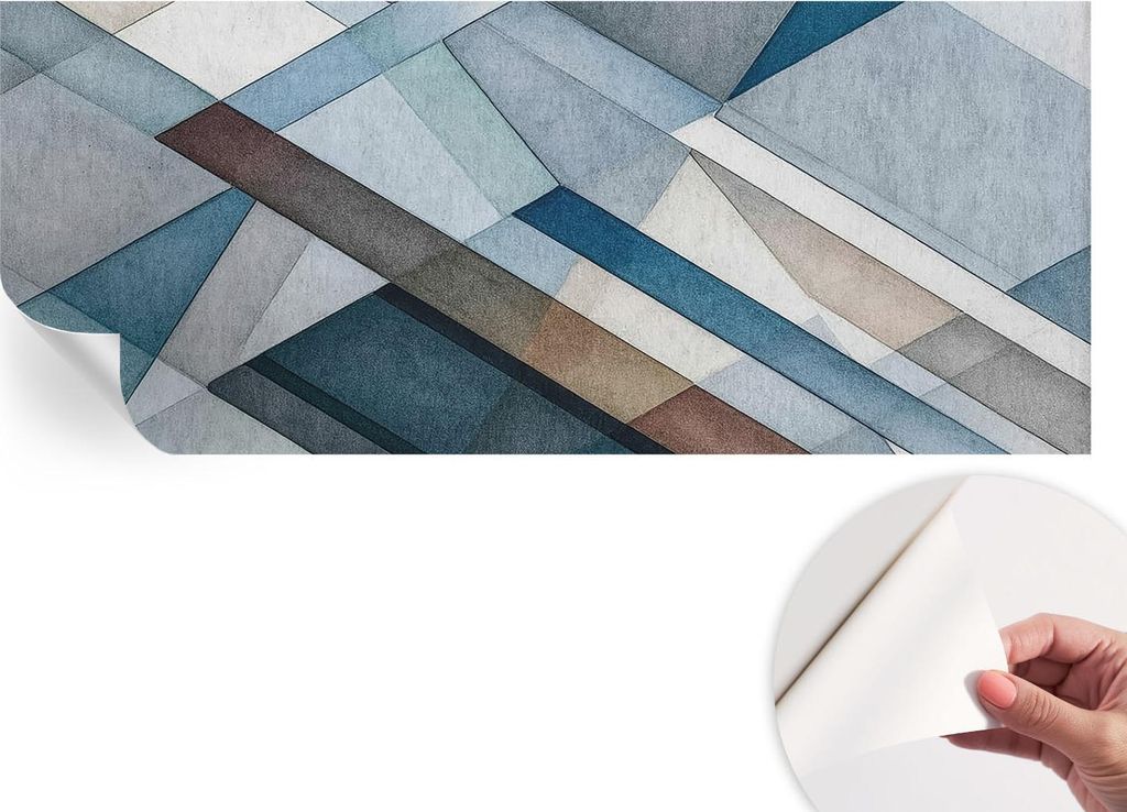 Selbstklebende Wandtapete - Dekorative Tapete für Wohnzimmer - Klebefolie für Wandbilder - Tapetenfolie für Wanddekoration - 208x146 cm - Abstra...