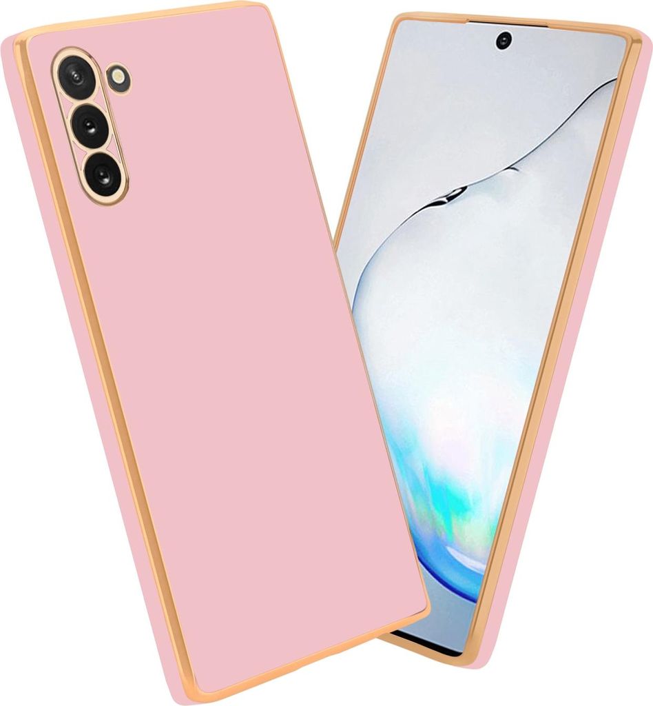 Cadorabo Schutzhülle für Samsung Galaxy NOTE 10 Hülle in Rosa Handyhülle TPU Silikon Kameraschutz Etui Case