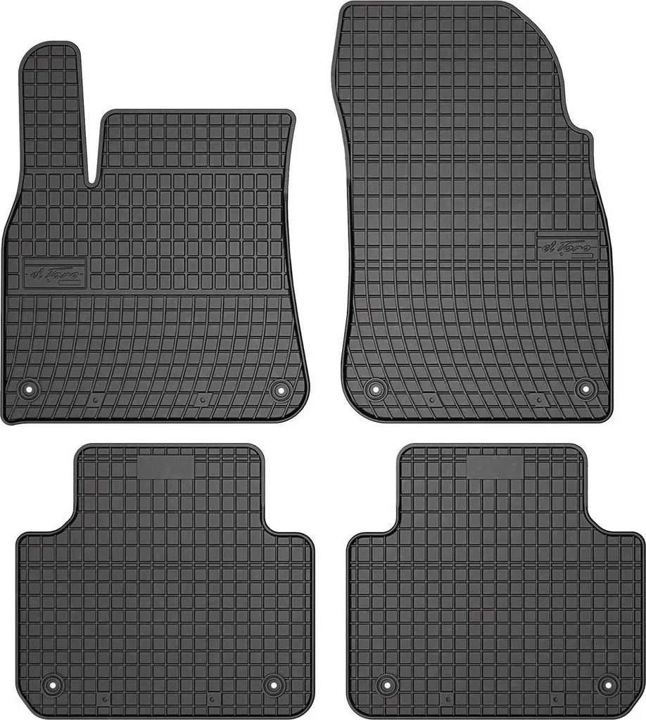 Tappetini Porsche Cayenne 2017-2025 Gomma Nera - Kit 4 Pezzi OEM-Fit - 14