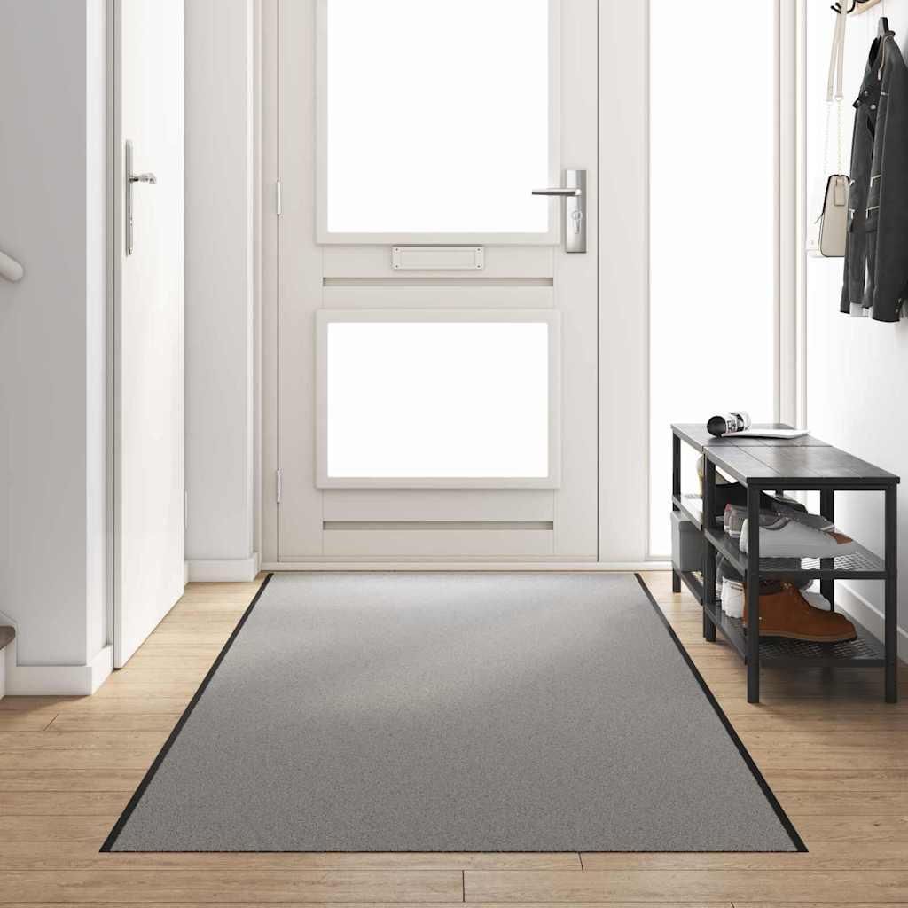 vidaXL Fußmatte Grau und Schwarz 120 x 350 cm 100% Polyamid