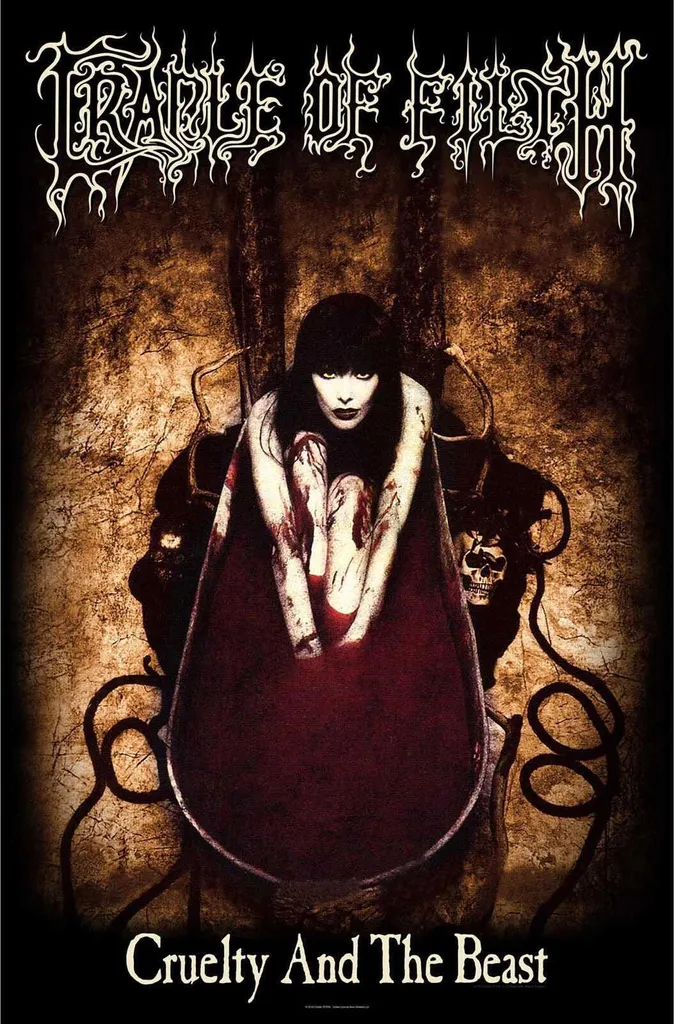Drapeau mural Cradle Of Filth Cruelty And The Beast en tissu RO2875