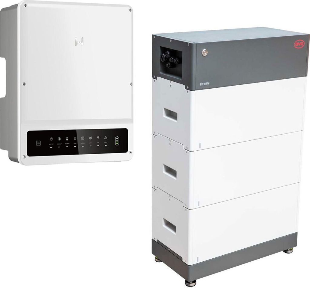 GoodWe KN ET Plus 0% MwSt §12 III UstG HV GW5KN-ET 5kW Hybrid Wechselrichter mit 7,68kWh