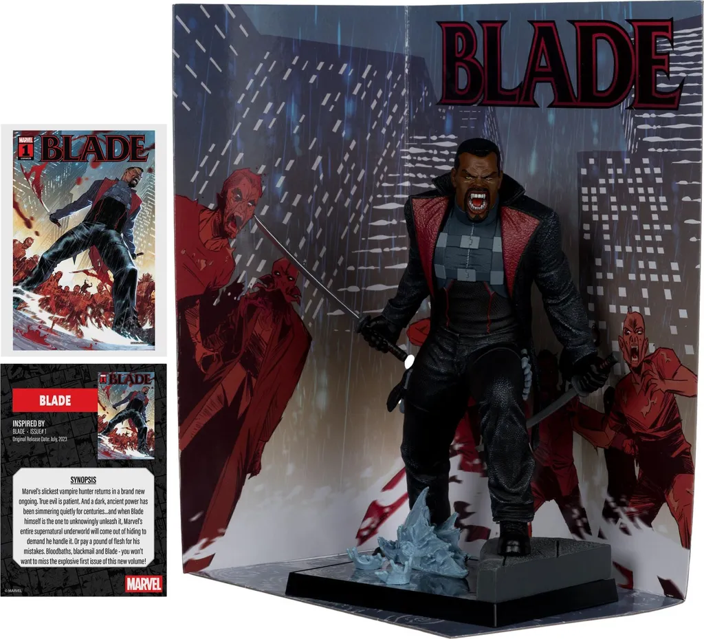 Décoration Marvel Statue Blade 1/6 PVC - Objet Collection 19 cm