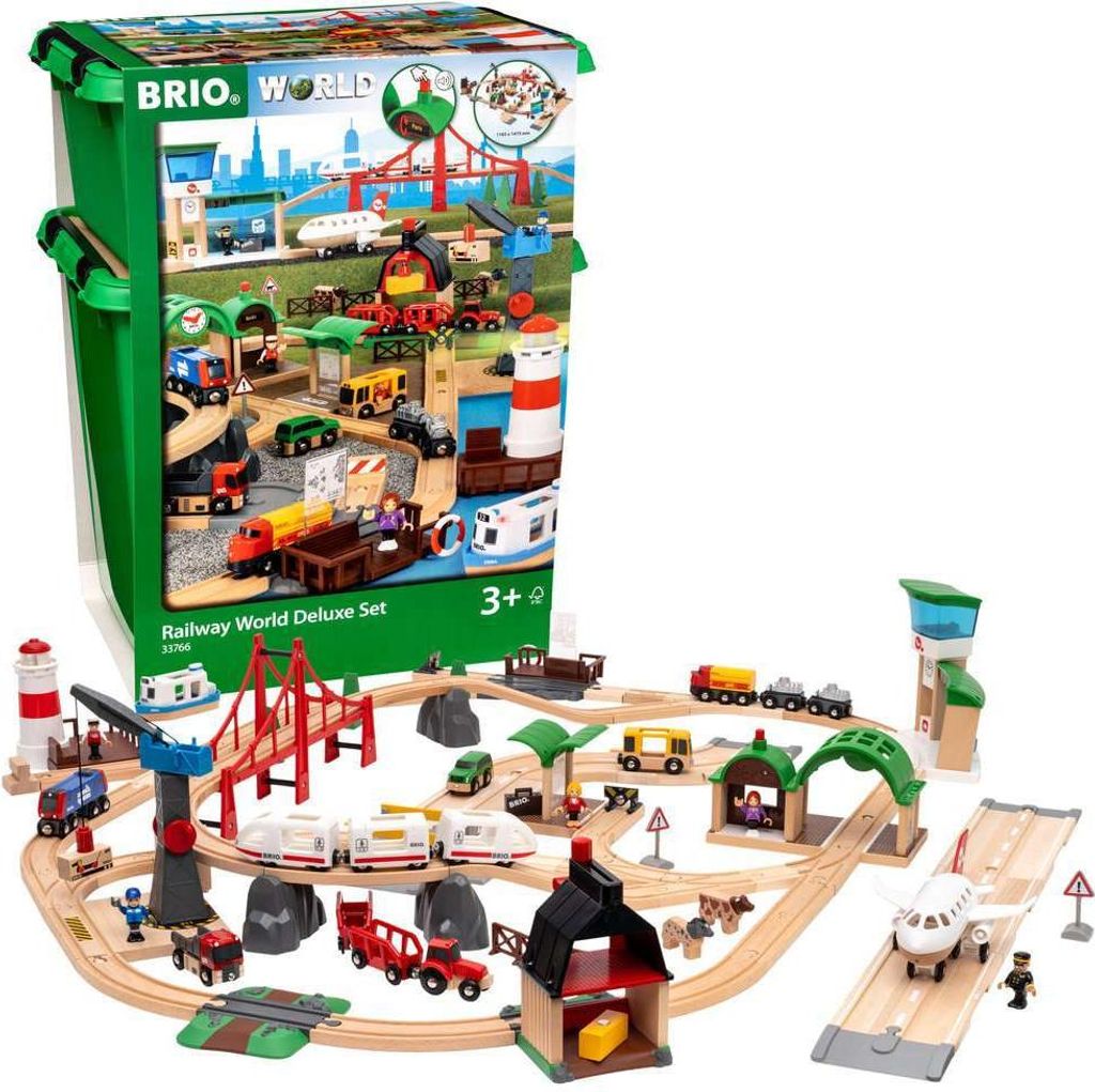 BRIO World - 33766 Großes Premium Set in Kunststoffboxen Produktbild 