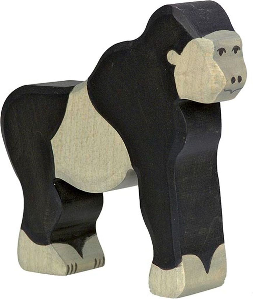 Holztiger Holz Gorilla Spielfigur handgefertigtes nachhaltiges Spielzeug