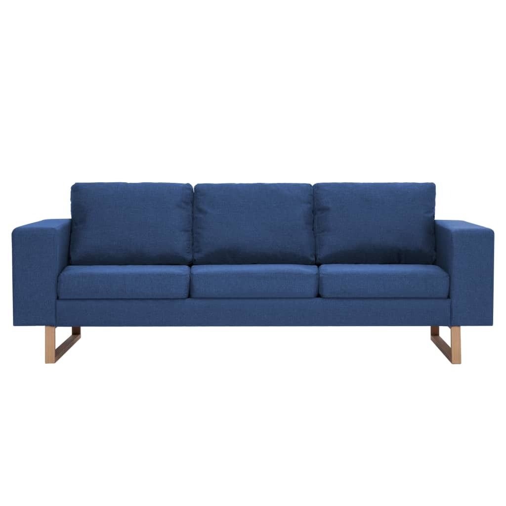 divano 3 posti in tessuto blu Immagine del prodotto 
