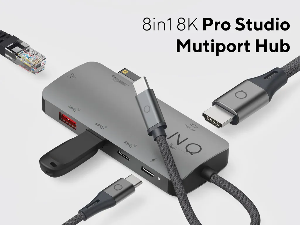 Adaptateur USB-C Vidéo 8K et Audio 7.1 avec Transfert Rapide 10 Gbps Pro