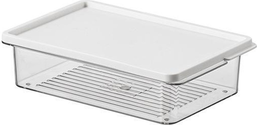 Lebensmittelkonservierungsbox, stapelbar, Gefrierschrank-Kühlschrank-Organizer mit Deckel, frostsicher, wiederverwendbare Lebensmittelbehälter f...