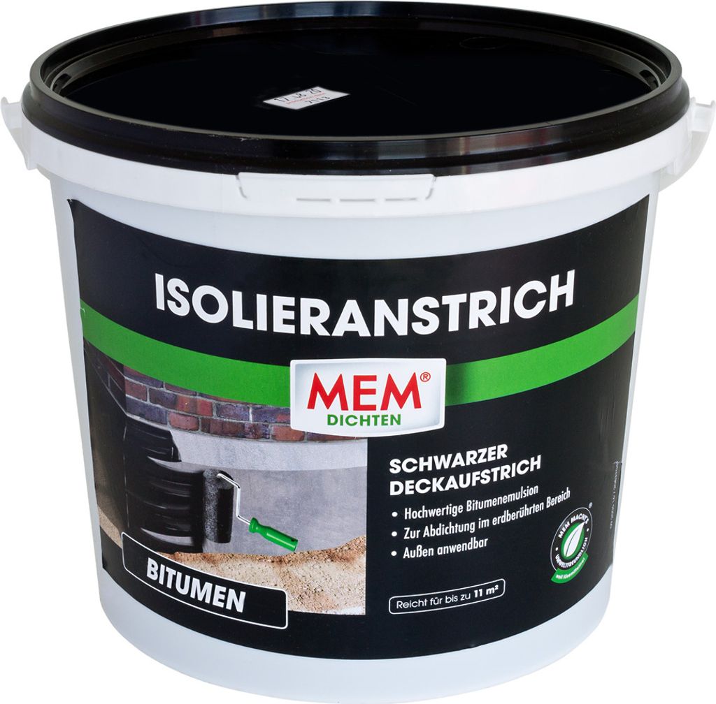 MEM Isolieranstrich 5L Bitumenanstrich Bitumen Abdichtung Produktbild 