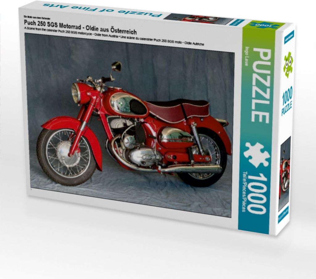 Calvendo Ein Motiv aus dem Kalender Puch 250 SGS Motorrad - Oldie aus Österreich 1000 Teile Puzzle quer 640x480mm, Laue Ingo; 7445911