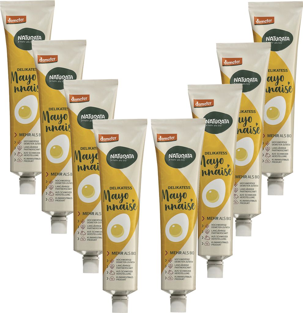 Delikatess Mayonnaise In Der Tube, 8 X 185 Ml Produktbild 