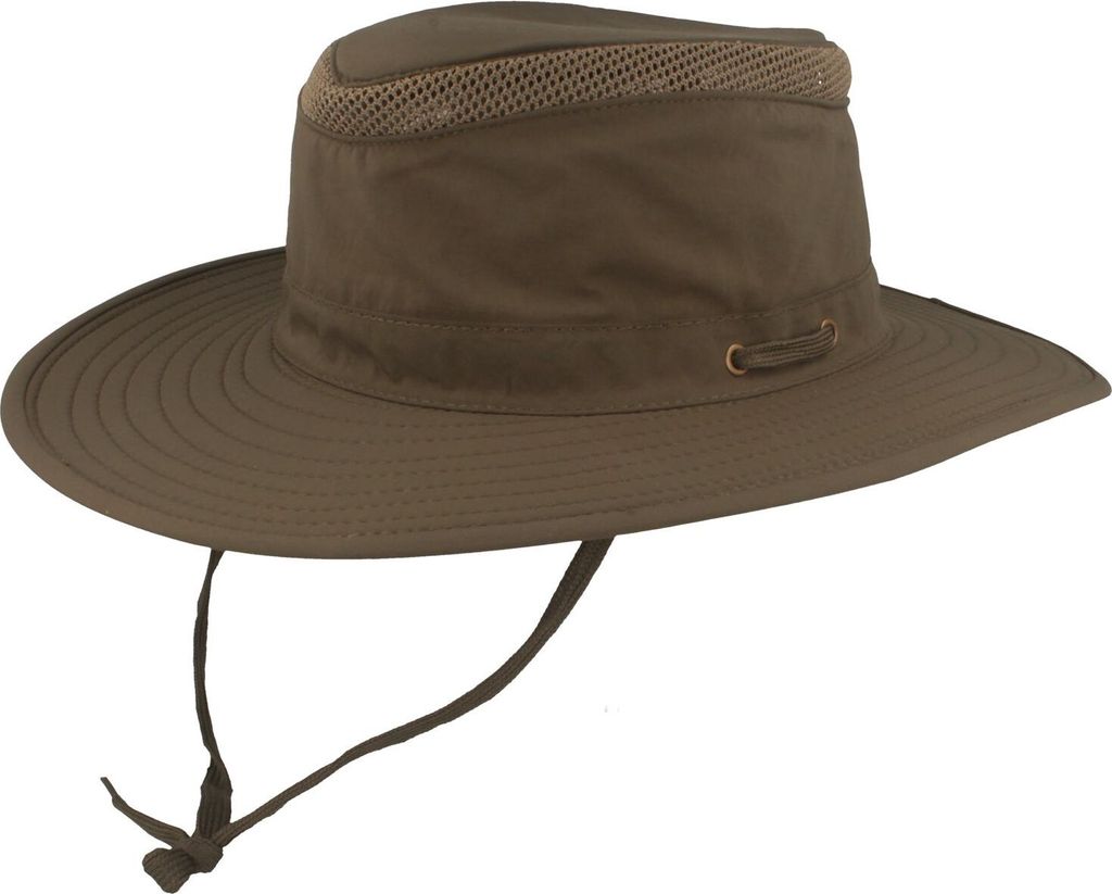 Explorer mit Kinnband und UV-Schutz 30+ von Hut-Breiter, grün, Gr. XL
