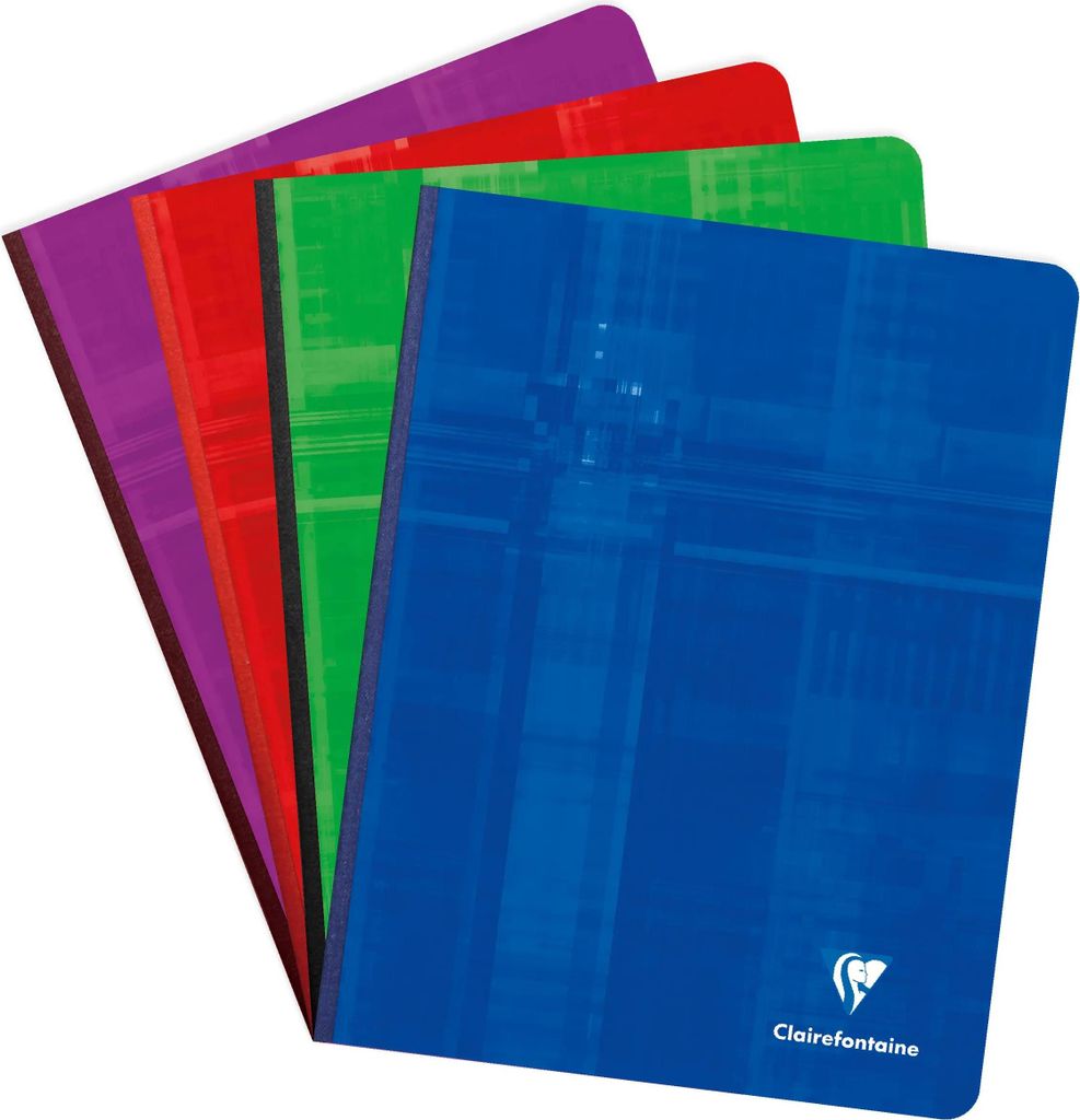 Clairefontaine 5x Notizbuch, 17x22cm 144 Bl FR Lineatur Seyès Sortiert 9761C