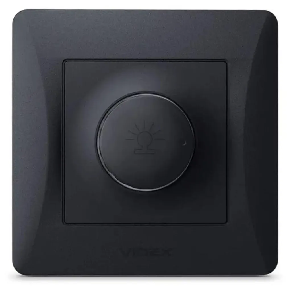 Variateur noir-graphite 600W VIDEX BINERA IP20 encastrable