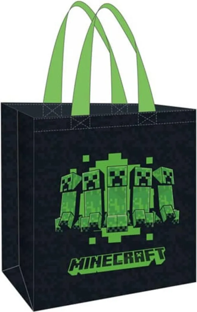 Sac Minecraft pour Courses et Loisirs Sac Fourre-tout pour Fan de Gaming