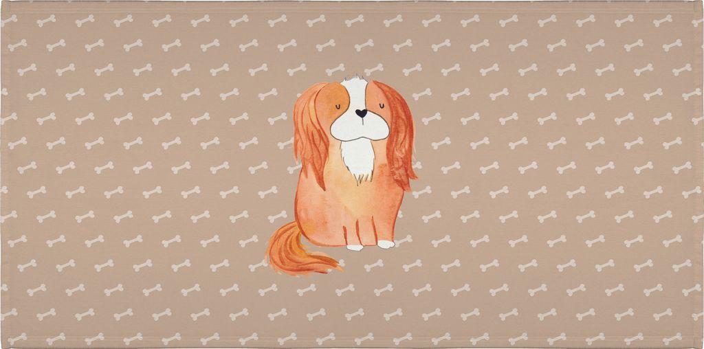 Mr. & Mrs. Panda Handtuch Hund Cavalier King Charles Spaniel - Hundeglück - Geschenk, Cockerspaniel, kleines, Sprüche, Spruch, Schlappohren, Flau...