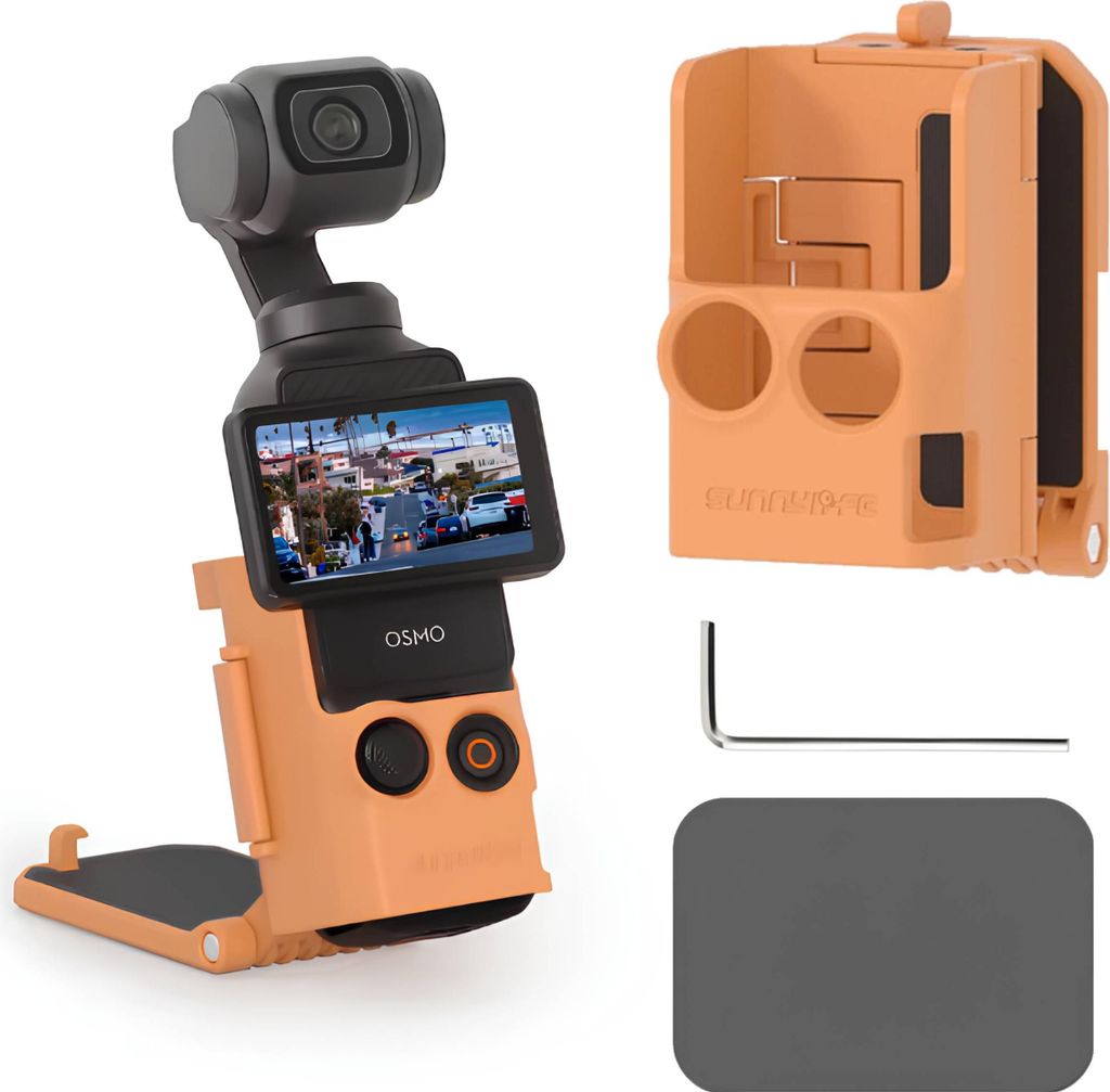 DJI Osmo Pocket 3 Magnetische verstellbare Schutzhalterung (Orange)