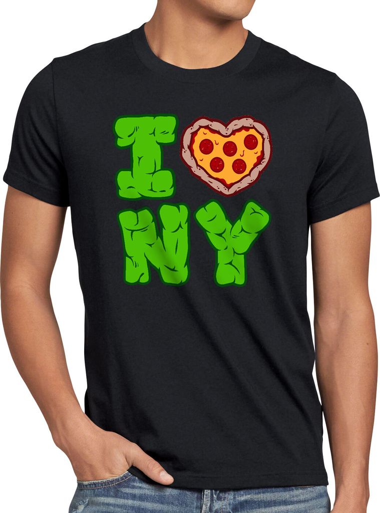 BaumwolleCloud Love NY Herren T-Shirt Turtle Teenage New York Mutant