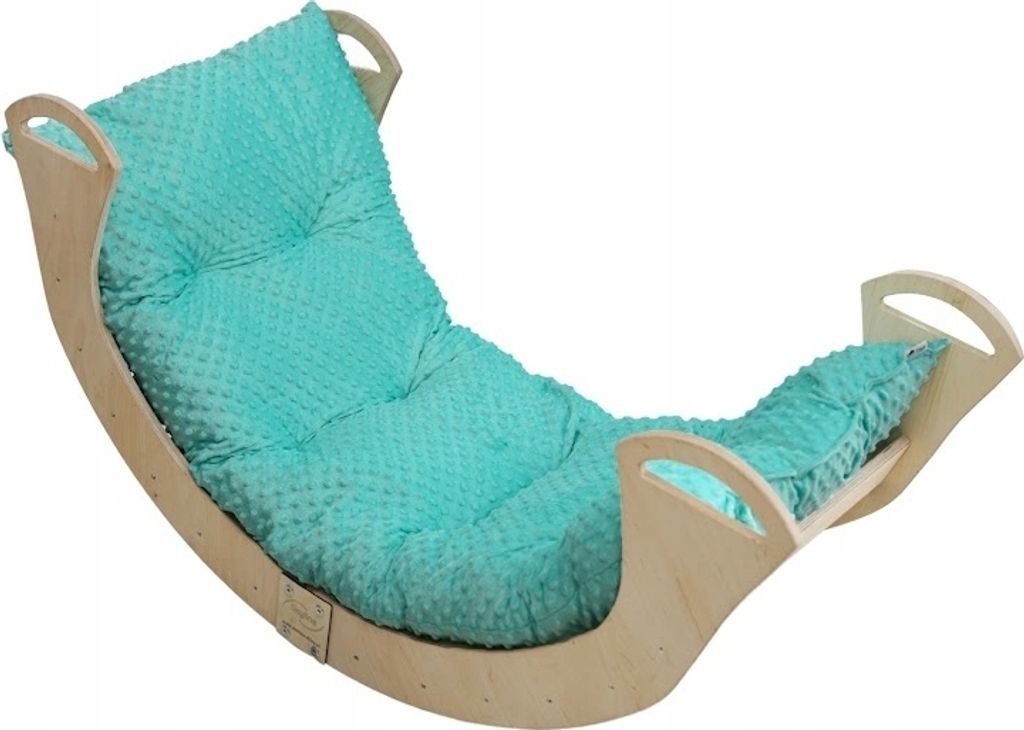 Skyline Holz Kletterbogen Klettergerüste Kletterdreieck Baby Kletterwippe Holzbogen für Kinder Montessori Lack Klappbar, mod.C, 85x43x42cm, Mintze