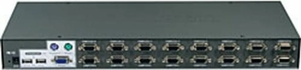 Boîtier KVM TRENDnet 16 ports à double connectique USB PS2 et rack 19
