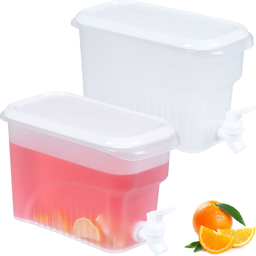 Pratico set di 2x contenitori per bevande fredde per Immagine del prodotto 
