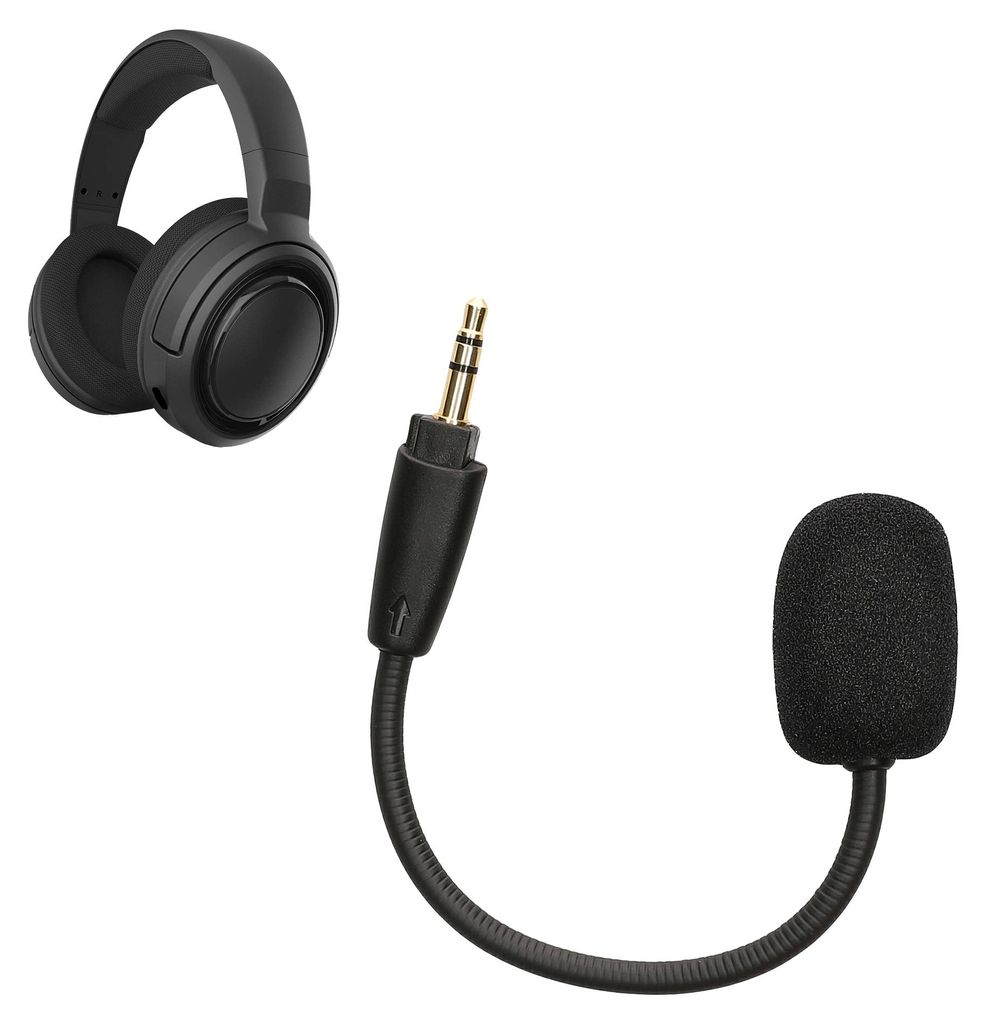 kwmobile Ersatz Kopfhörer Mikrofon kompatibel mit Corsair HS35 / HS45 Headset - Gaming Headphones Mikrofon mit 3,5 mm Klinkenstecker - Schwarz