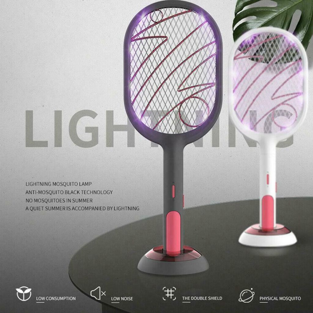 USB Elektrische Mückenklatsche Fliegenklatsche Insekt Zapper Mörder UV Lampe DE 