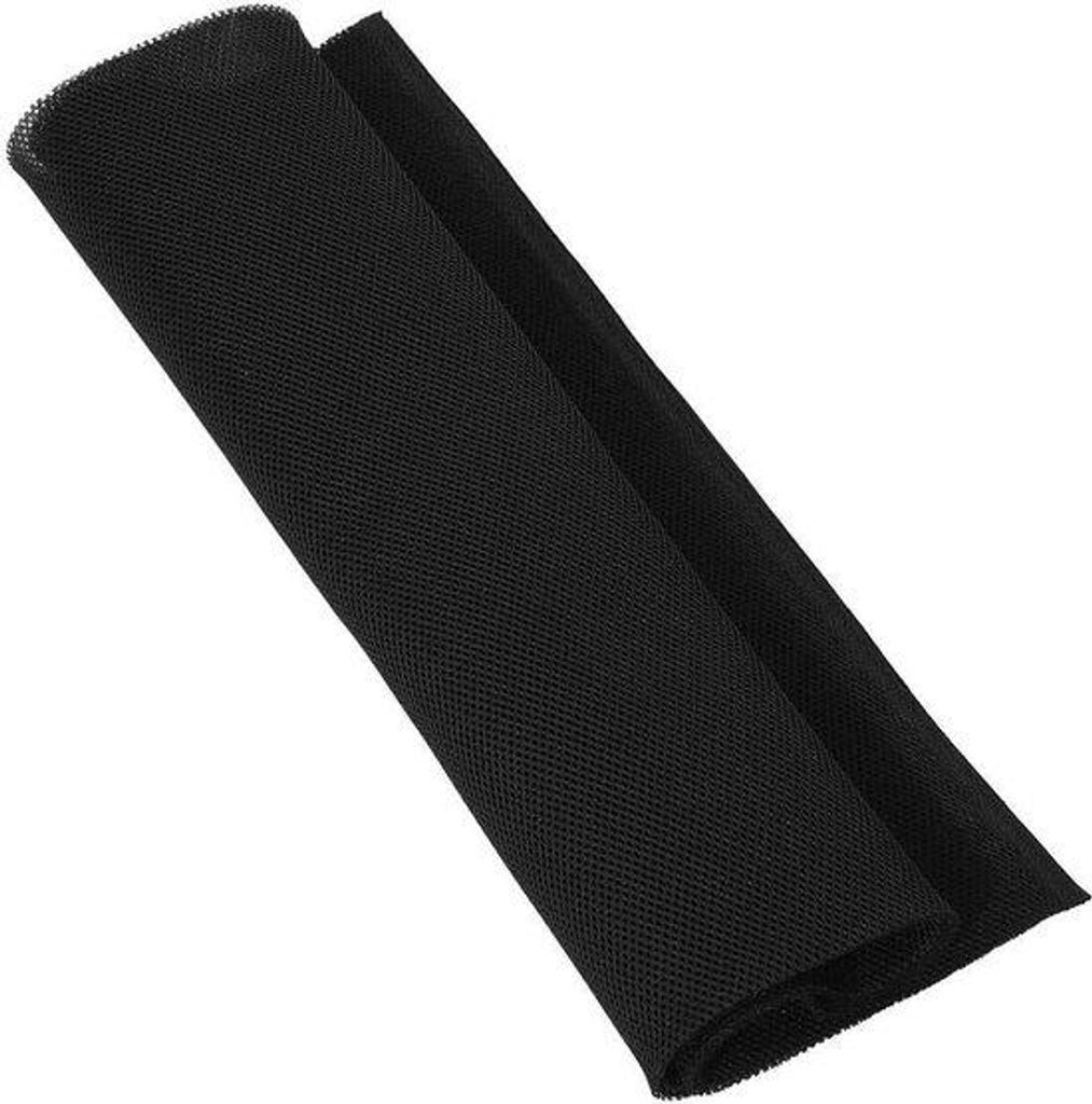 Schutzschirm für Lautsprecher - Staubdichter Schutzschirm aus schwarzem Gewebe - 1,4m x 0,5m.