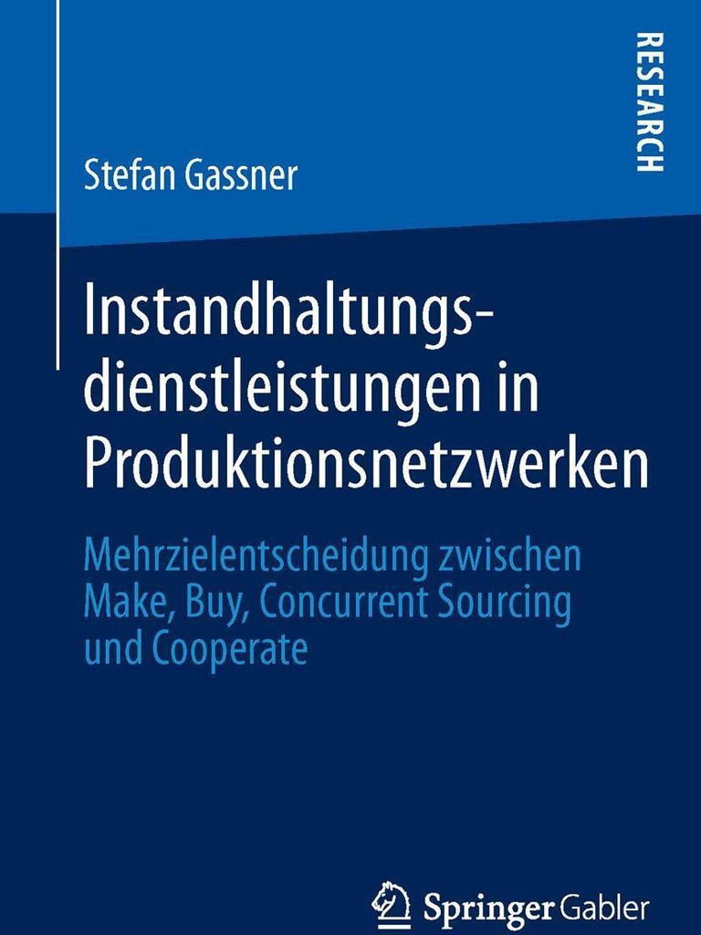 Instandhaltungsdienstleistungen in Produktionsnetzwerken