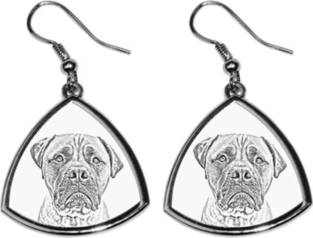 Regalo Donna Bullmastiff Orecchini Pendenti | Gioielli Art-Dog Originali