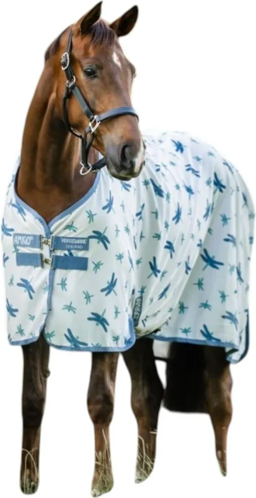 Couverture anti-mouches intégrée Horseware Amigo pour le pré et paddock