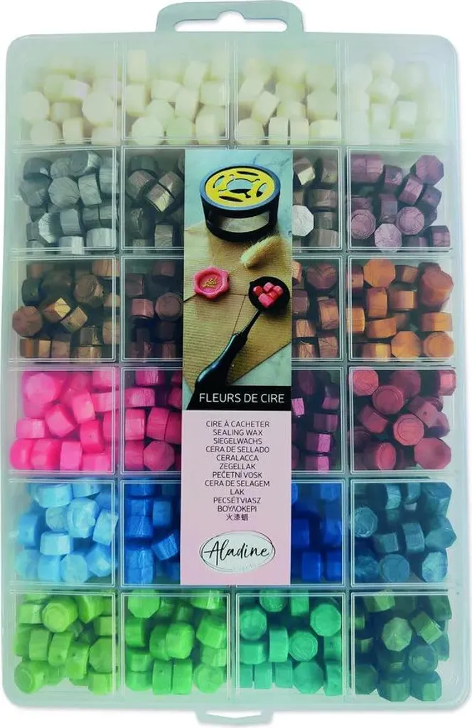 Set Ceralacca Aladine 24 Colori | Kit Sigilli per Inviti e Fai da Te