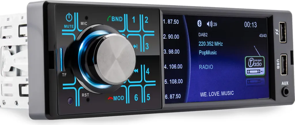 Caliber RMD404DAB-BT Autoradio Bluetooth DAB+ avec Écran 4 Pouces USB - 2