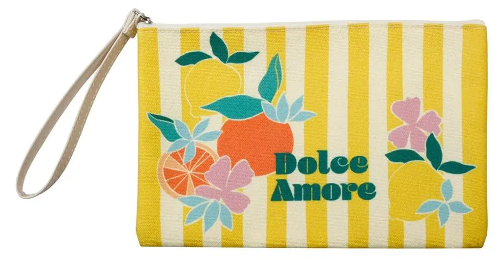 Trousse Dolce en coton 22 x 16 cm : pochette de rangement chic et douce