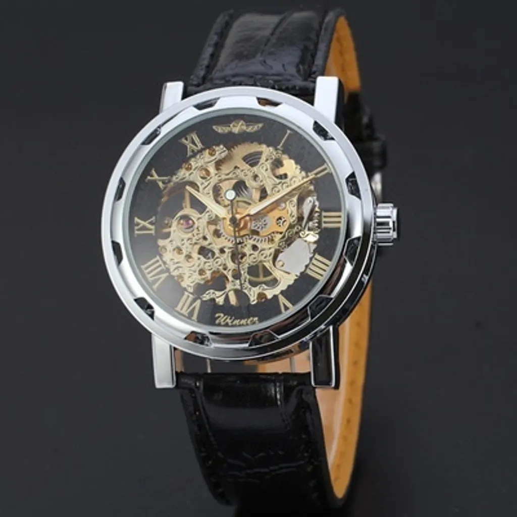 Orologio Uomo Winner Rey KP14454 Automatico - Eleganza Nero e Blu - 5