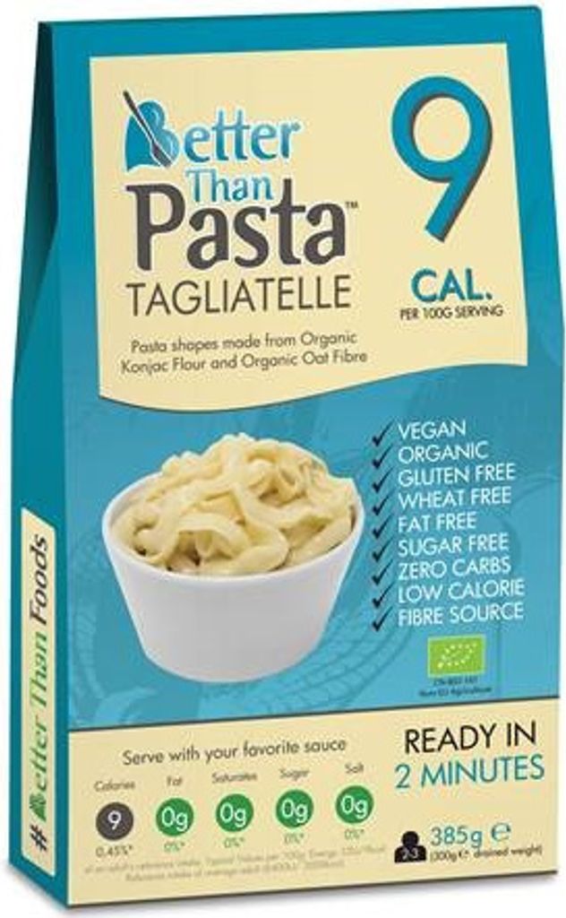 MAKARON (KONJAC) TAGLIATELLE BEZGLUTENOWY385 g (300 g) - Zdjęcie produktu 
