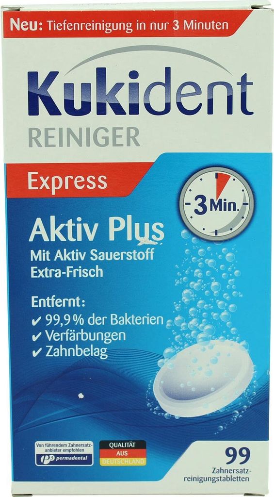 Kukident Active Plus Tabs 99 pz Immagine del prodotto 