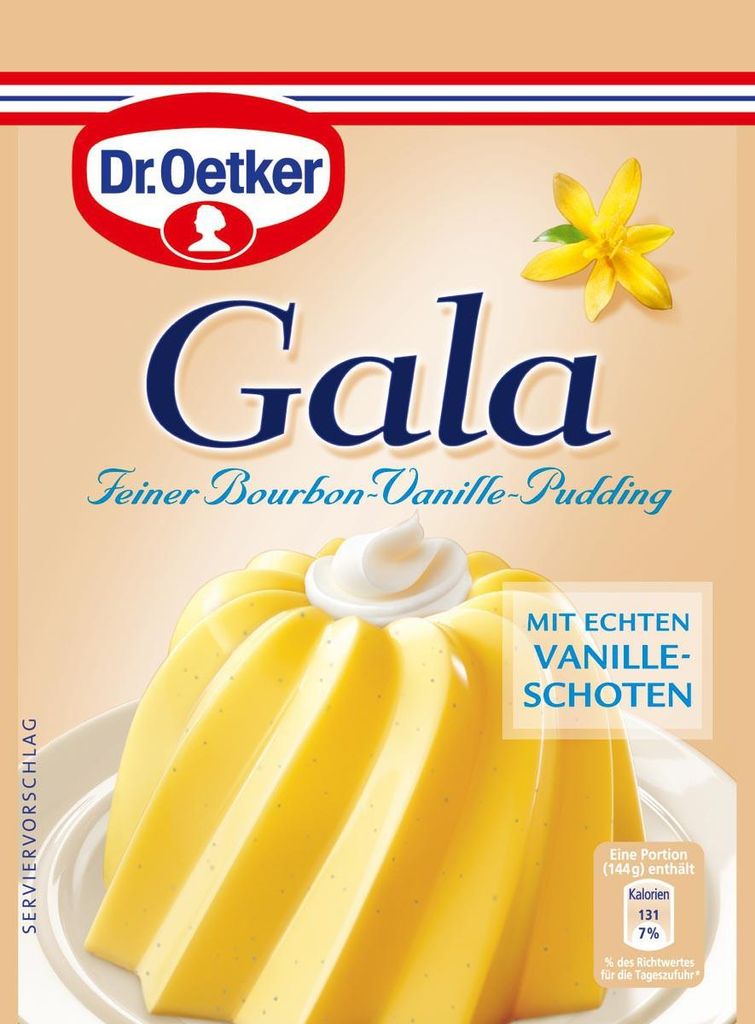 Dr. Oetker Gala jemný vanilkový puding Bourbon 3 ks Obrázok produktu 