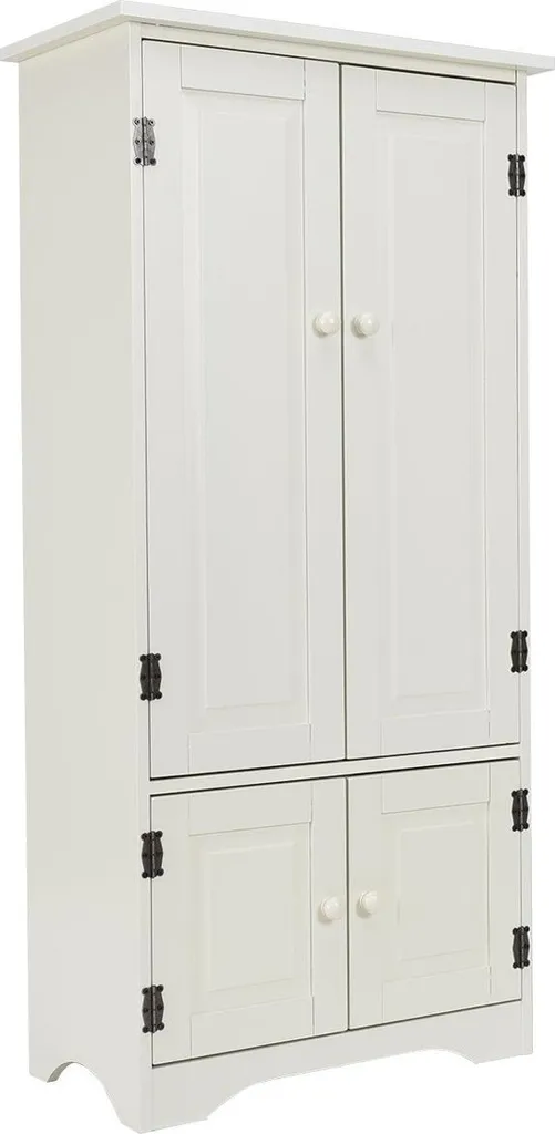 Buffet haut bois antique : Optimisez votre espace avec rangement XXL