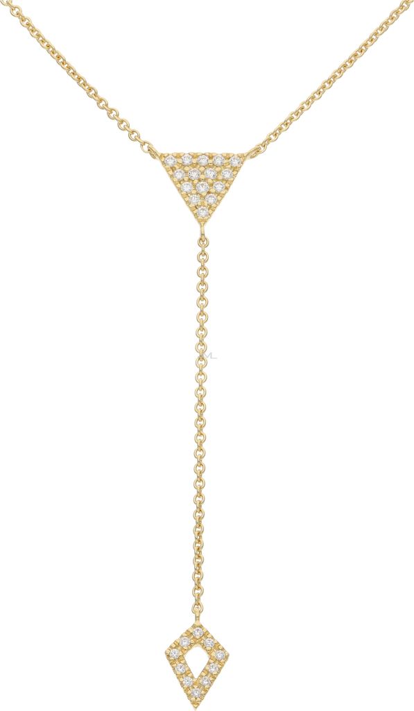 Juwelmalux Y-Kette 333/000 (8 Karat) Gold mit synth. Produktbild 