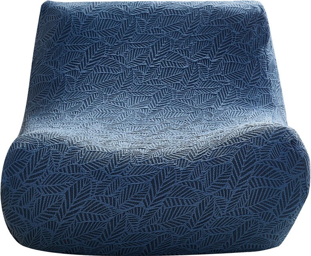 (Blau, Stuhl nicht im Lieferumfang enthalten) Tatami-Stuhlbezüge, Graues dreidimensionales Relief, Lazy Floor-Sofabezug, Schaumstoff-Sofabezug fü...