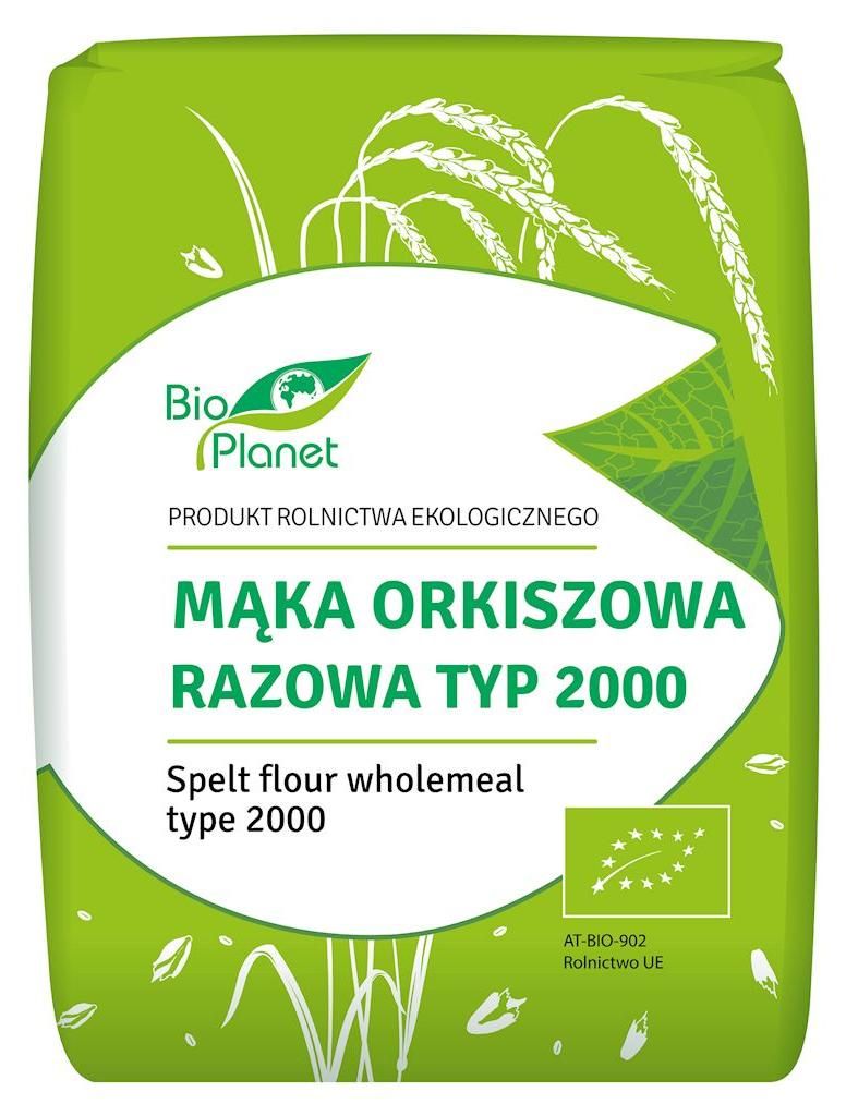 MĄKA ORKISZOWA RAZOWA TYP 2000 BIO 1 kg - BIO PLANET